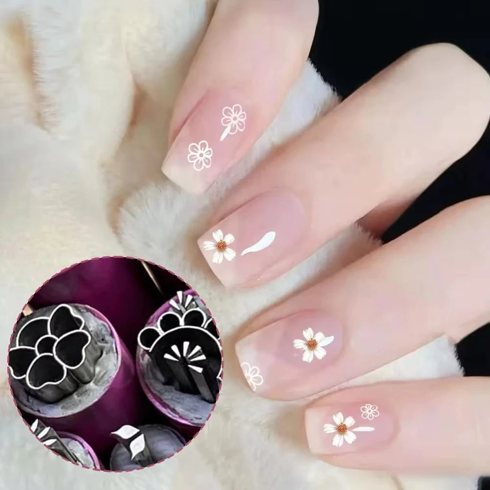 10/6/4pcs Nail Art Stamp Pen Set Handicraft Graffiti Flower Nail Templates Stamper Polishing Painting Drawing DIY Manicure Tools