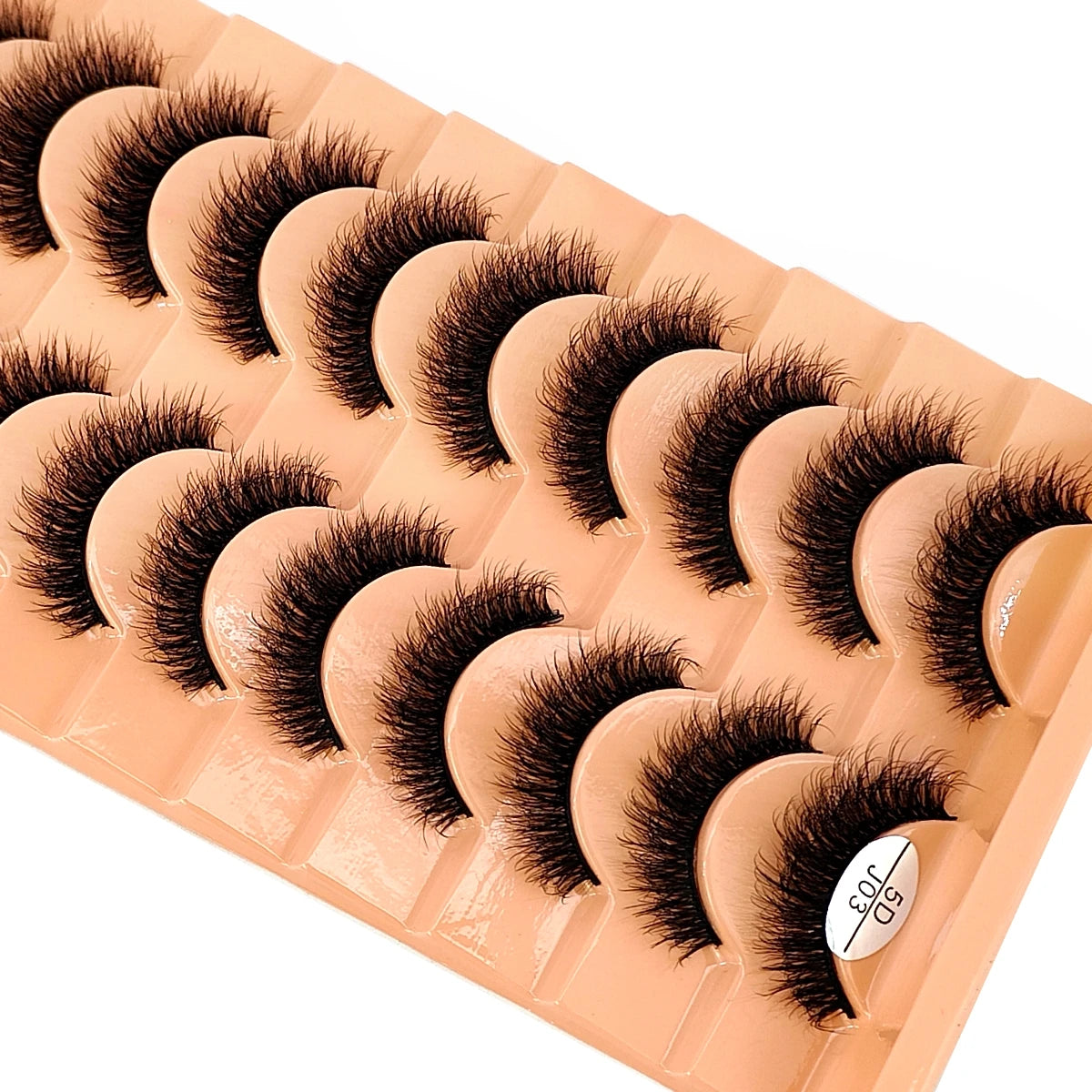 10 Pairs 3D Faux Mink Lashes Fluffy Soft Beauty Wispy Natural Short False Eyelashes Curly lashes Makeup Classic Thick eyelashes