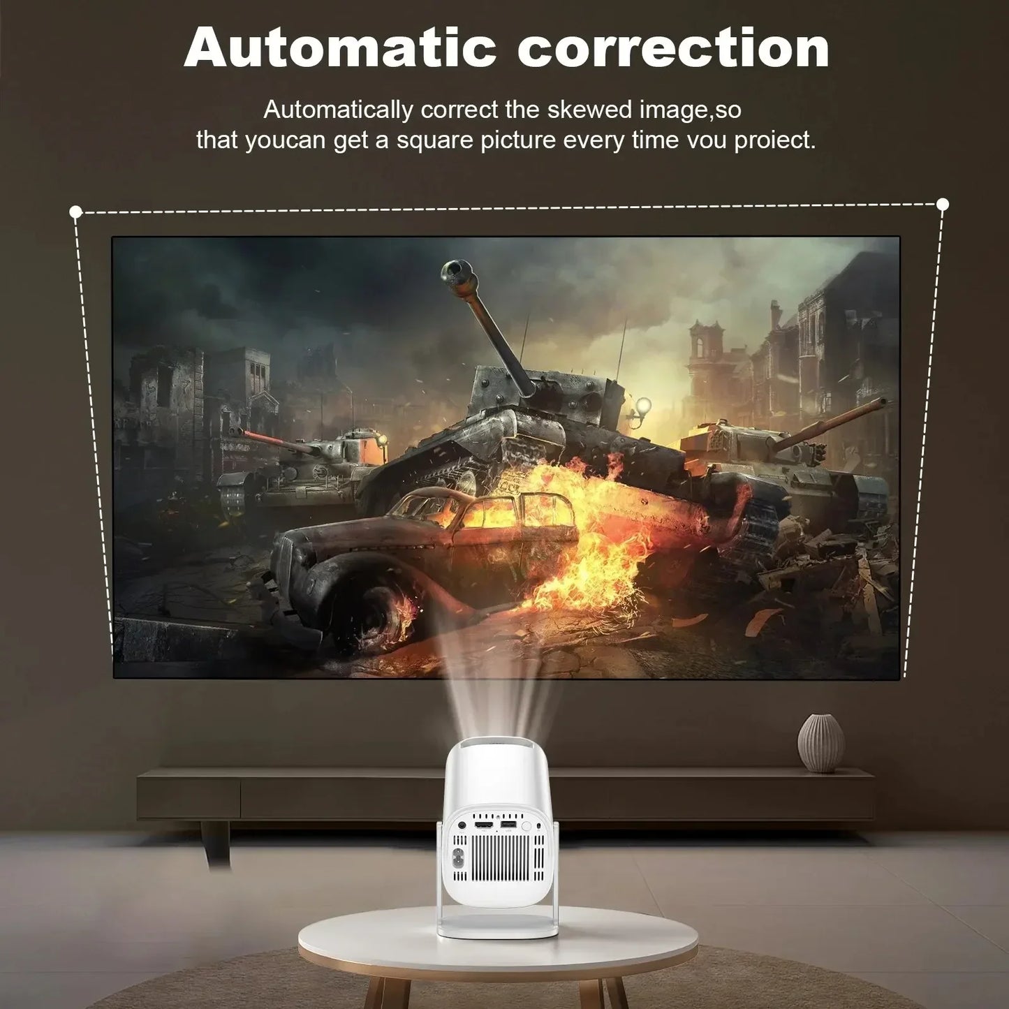 Salange-P30 Projetor LED de Home Theater, Estilo Livre, HDMI, USB, Adequado para Samsung, Xiaomi, IOS, Telefone Android, 720P, E