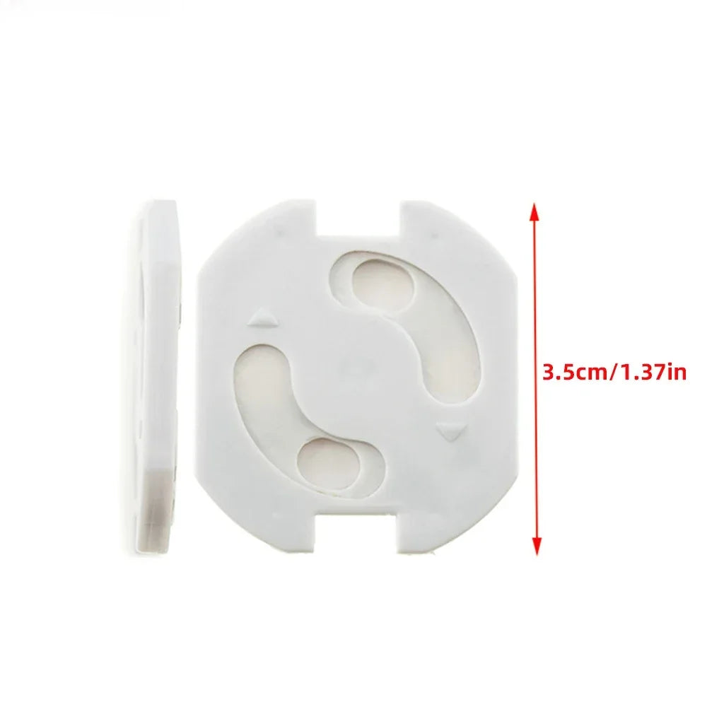 1/10pcs  Baby Safety Child Electric Socket Outlet Plug Protection Security Two Phase Safe Lock Cover Kids Sockets Cover Plugs