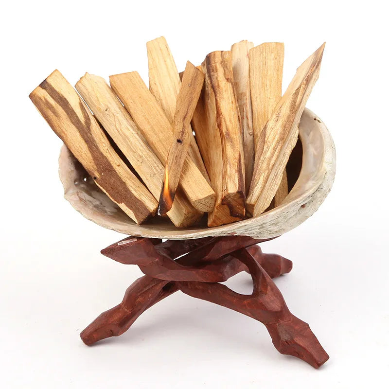 1-50PCS White Sage & Palo Santo for Smudging, Healing Purify Natural Incense Sticks Wooden Smudging Strips Aroma Diffuser Stains