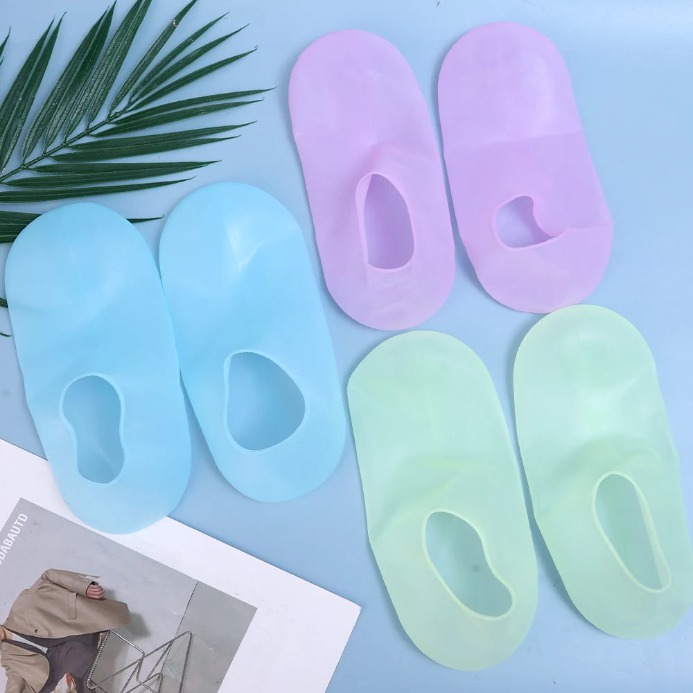 1/3pairs Silicone Moisturizing Foot Socks Anti Cracking Dry Dead Skin Foot Spa Tools Reusable Gel Stocking Protective Feet Cover