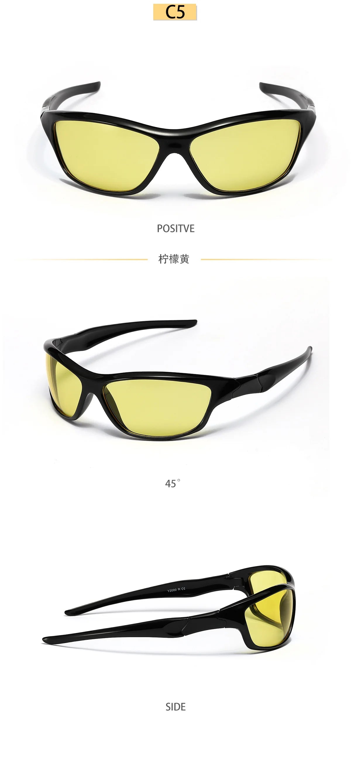 Men's Silver Y2K Sunglasses Outdoor Cycling Sports Sun Glasses Women Vintage Shades Trendy Punk Goggle Eyewear 2000S Aesthetic