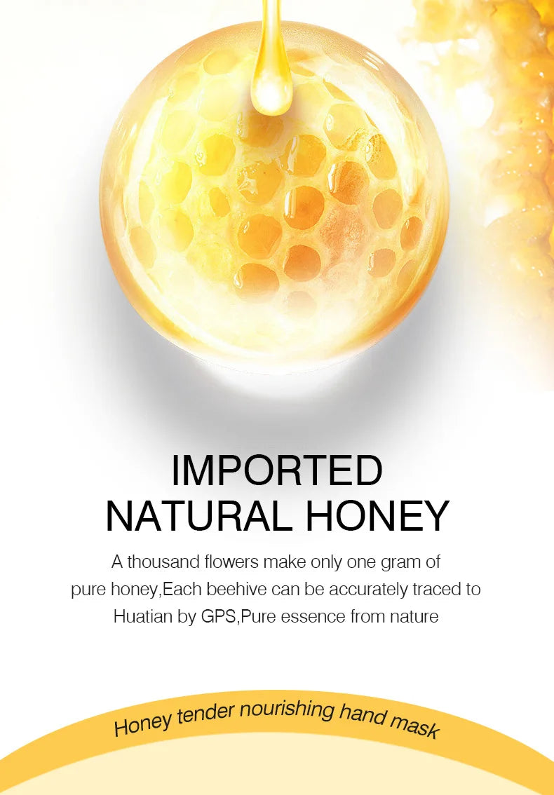 10 Pairs Honey Hand Mask Hands skincare Masks Moisturizing Nourishing Hydrating Tendering Smoothing Hands Skin Care Products